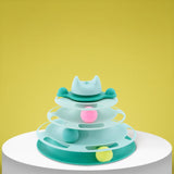 Hjemix | Deilig interaktiv sirkelbane med bevegelige baller kattehøytaler for avslapning