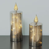 Hjemix | LED Smoky 2-delt Glass Lys Sett