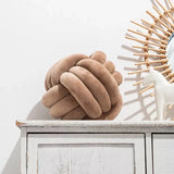 Hjemix | Dekorativ knyttet semsket kule myk pute