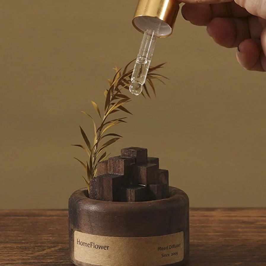 Hjemix | Naturlig Duftdiffuser | Massivt Tre