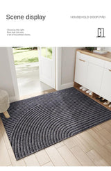 Hjemix | Moderne, nordisk stil PVC dørmatte │ Sklisikker dørmatte for inngangsområdet │ Sandfjernende fotmatte
