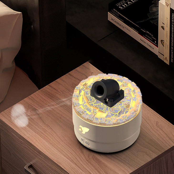 Hjemix | Cannon Luftfukter Aroma Diffuser Vannmist Nattlys Lava Perfekt Gave