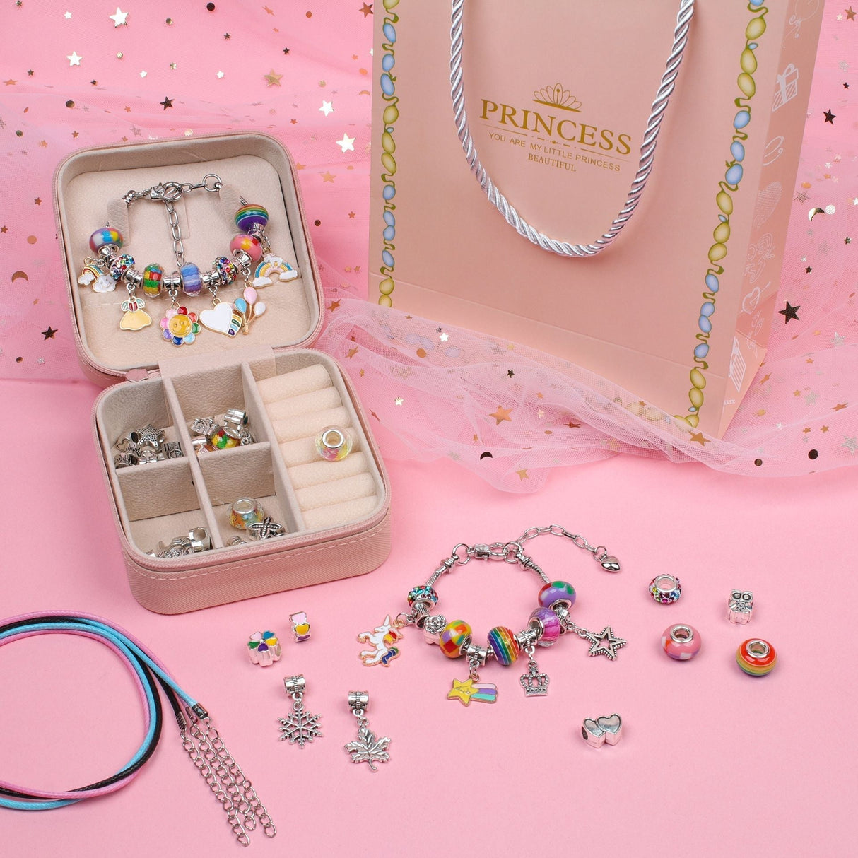 Hjemix | Jenters Charm Armbånd DIY Sett