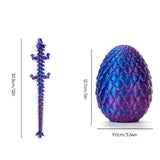 Hjemix | Edelsten Drage Egg Ornamenter