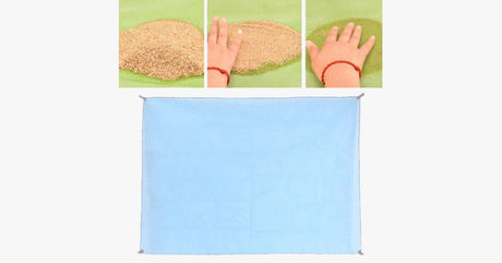 Hjemix | Magisk sandfri matte - Allsidig matte - Holdbar og kompakt - Perfekt følgesvenn for strand, reise, fotturer, camping