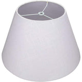 Hjemix | Medium lampeskjerm, fat stoff lampeskjerm for bordlampe og gulvlampe, 7x13x7.8 tommer, naturlig ventilert lin, håndlaget, edderkopp (hvit)