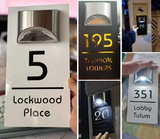 Personliggjorte Solar LED Lys Husnummer Skilt