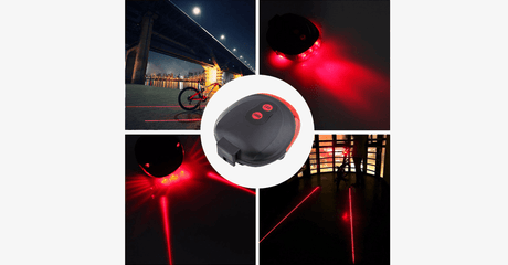 Hjemix | Laser LED Baklys for Sykkel – Kjør i Stil!