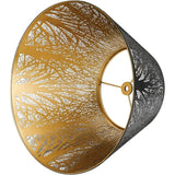 Hjemix | Medium lampeskjerm, fat stoff lampeskjerm for bordlampe og gulvlampe, 7x13x7.8 tommer, naturlig ventilert lin, håndlaget, edderkopp (hvit)