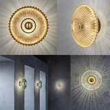Hjemix | NimbusFlux - Glassvegglampe med bølgete lys