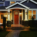 Hjemix | Solarmoderne Trådløs Vanntett Blafrende Solflamme Lantern Lys | - WallLant