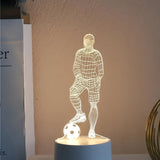 Hjemix | Fotballspiller 3D Lampe – For en sporty atmosfære