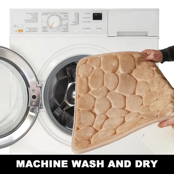 Hjemix | Belagt BadeMatte med Steintekstur