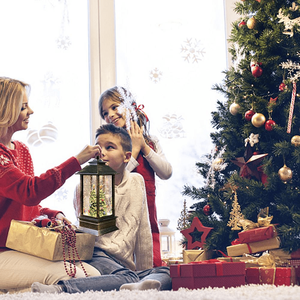 Hjemix | LED belyst roterende julelanterne