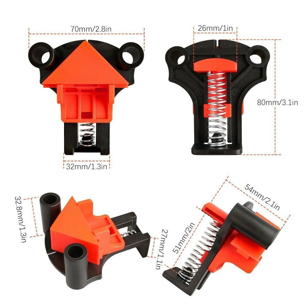 Hjemix | Klemme sett (4stk) + GRATIS 60°, 90° & 120° hoder