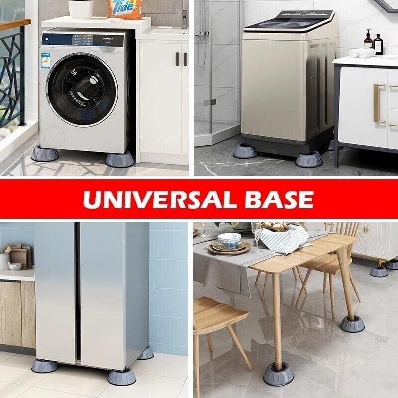 Hjemix | Vibrasjonsfrie vaskemaskinføtter - 4 stk