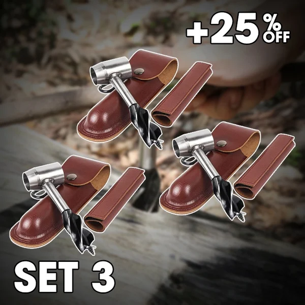 Hjemix | Bushcraft Auger – Bushcraft Hånd Auger Skrutrekker