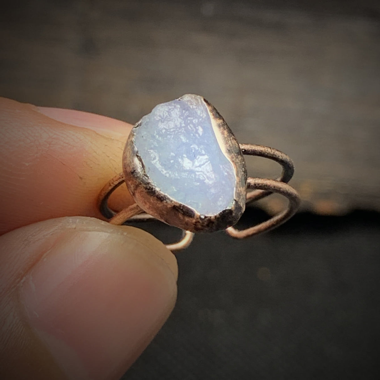 Hjemix | Naturlig Ubehandlet Fødselsten Ring - Selina