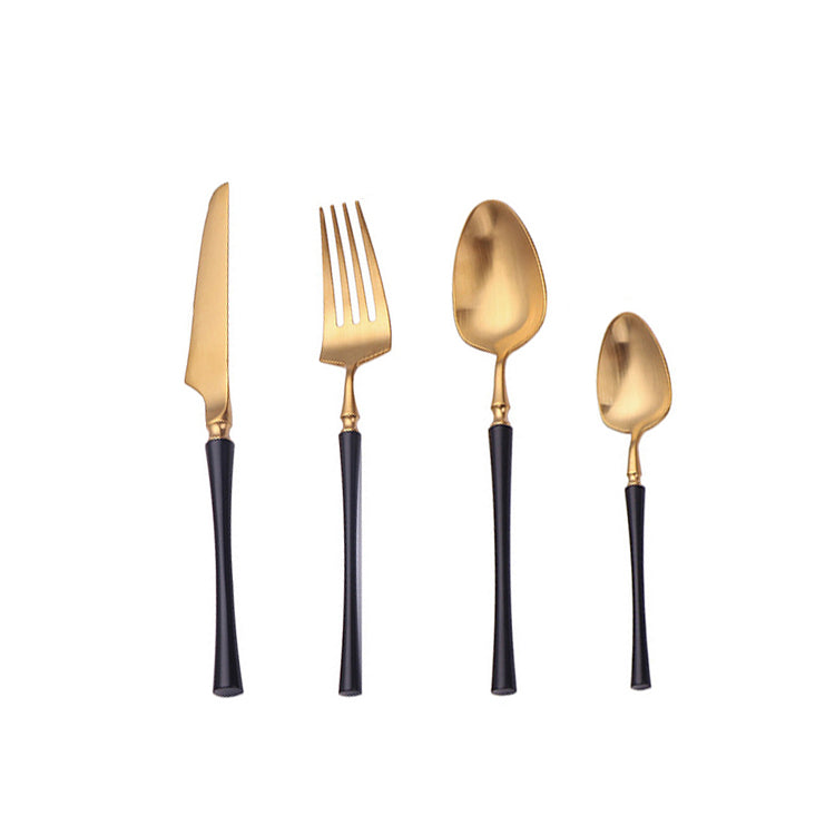 Hjemix | Klassisk Rustfritt Stålsett med Elegante Håndtak