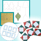Hjemix | Julemotiv Quilt Malsett (6 STL) - Med Instruksjoner