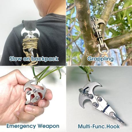 Hjemix | Rustfritt Stål Gravitasjons Kastekrok