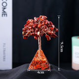 Hjemix | Naturstein Grus Pyramide Base Feng Shui Tre