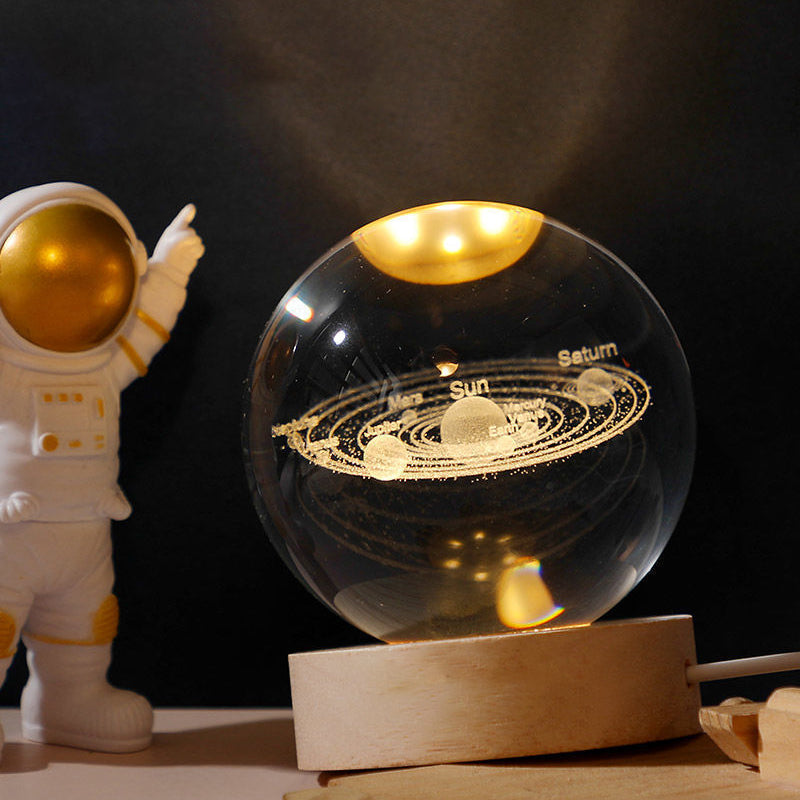 Hjemix | Glødende Krystallkule Nattlys