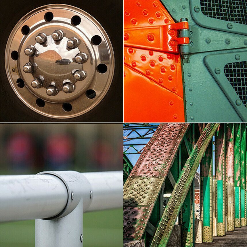 Hjemix | Profesjonell popnaglepistol adapter sett med 4 forskjellige matchende dysebolter