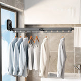 Hjemix | Veggmontert sammenleggbart klesstativ med sugekopp