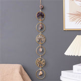 Hjemix | Krystall Livets Tre 6 Ringer Veggdekor Ornament