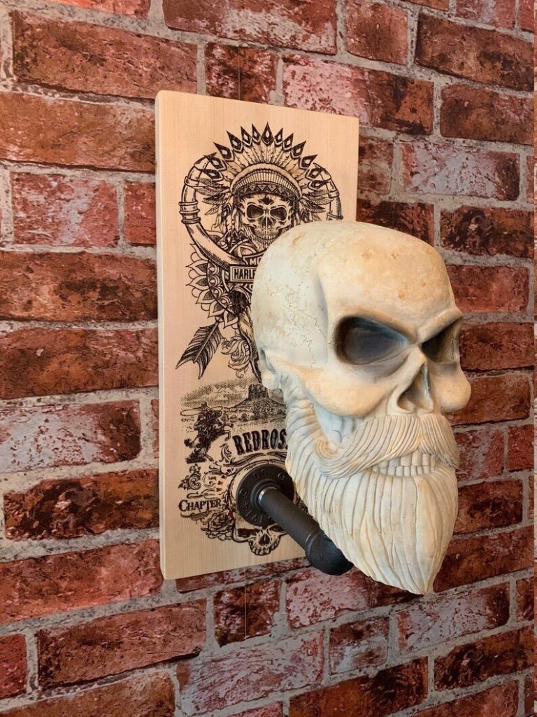 Hjemix | Bearded Skull – Eagle Skull & Cross