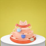 Hjemix | Deilig interaktiv sirkelbane med bevegelige baller kattehøytaler for avslapning