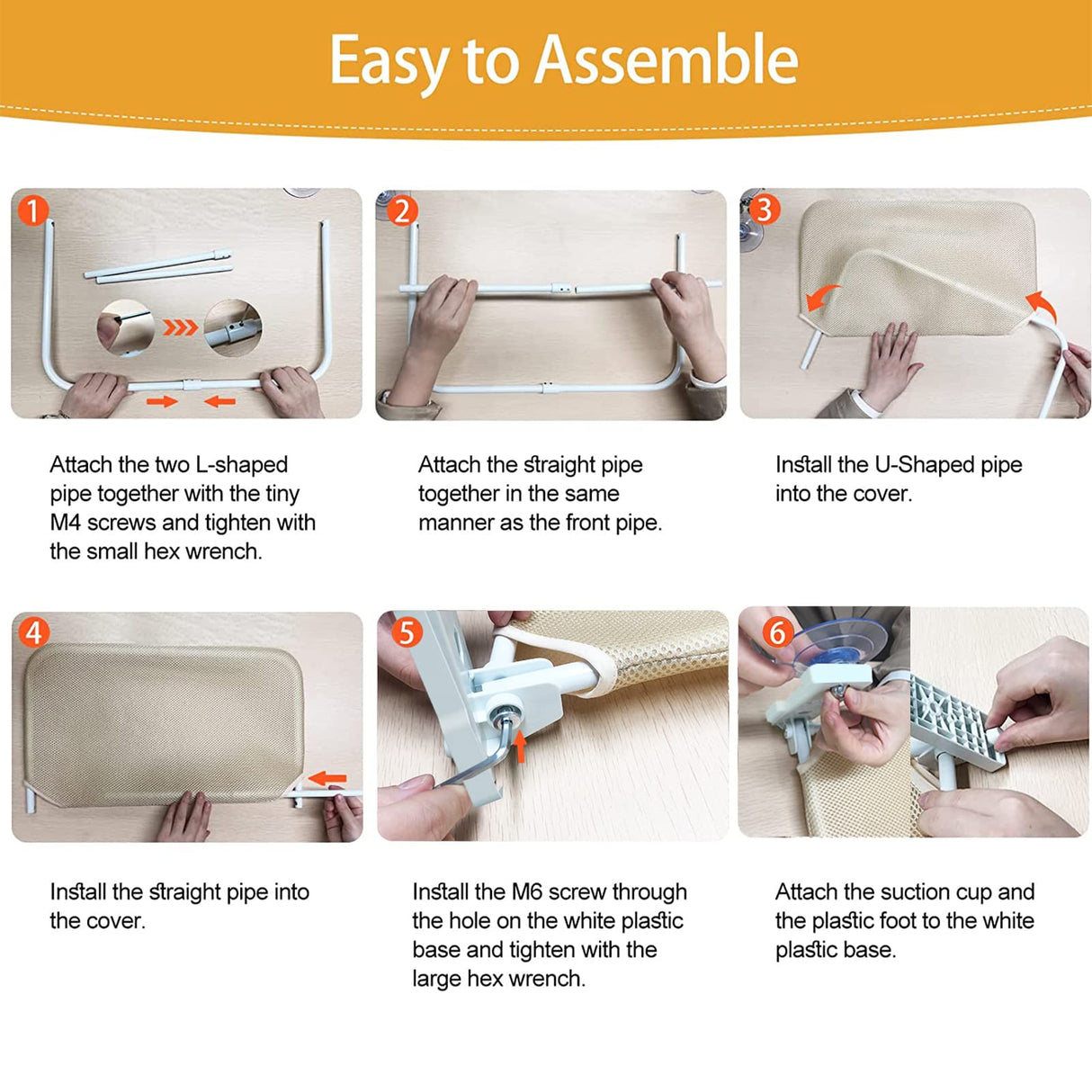 Hjemix | Sammenleggbar katt hengekøye med vakuumkopp katt hengekøye