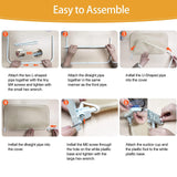 Hjemix | Sammenleggbar katt hengekøye med vakuumkopp katt hengekøye