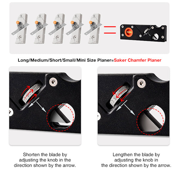 Hjemix | Fasede Plane - Trebearbeiding Kantskjæringsverktøy