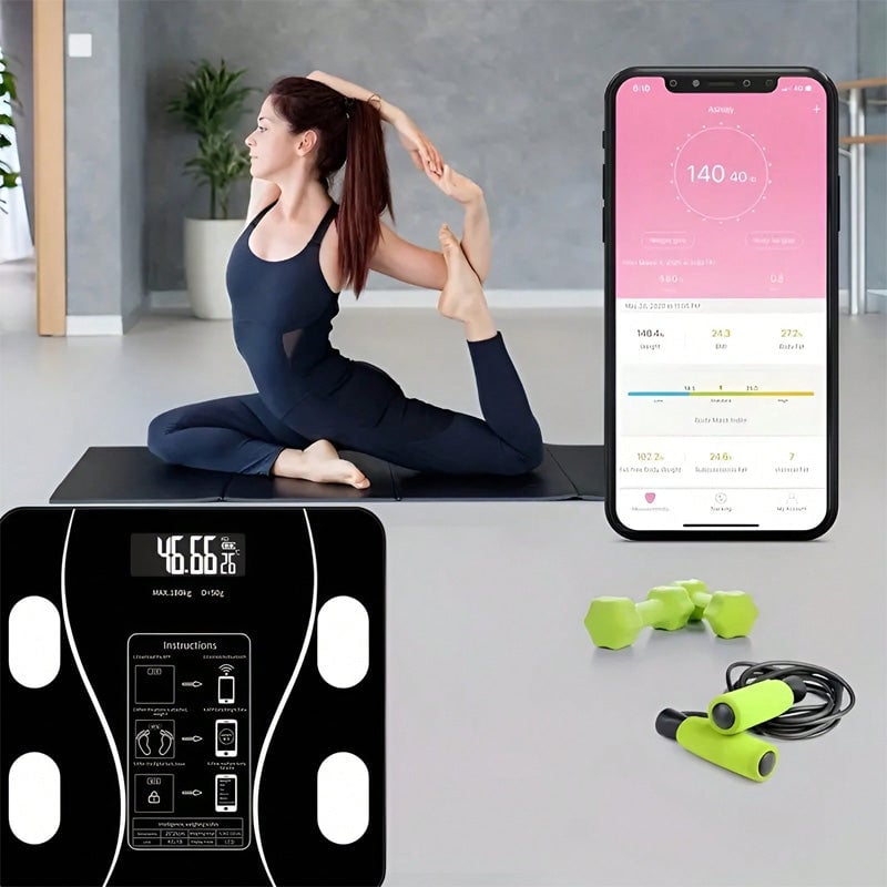 Hjemix | Fungerende LED Digital Kroppsfettvekt