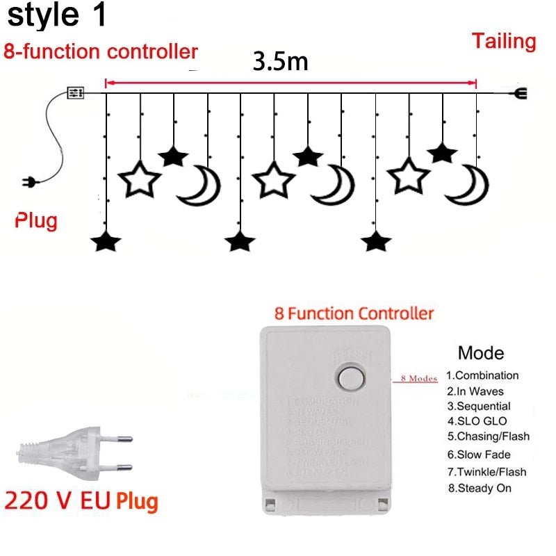 Hjemix | Fairy lyskjede med hjerteformet design