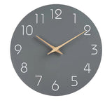 Hjemix | Enkel Farget Stille Veggklokke 12 Tommer