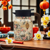 Hjemix | Vintage Floral Pattern Te-kanne – Innebygd infusor