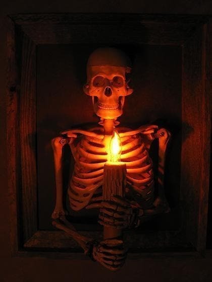 Hjemix | Haunted house hodeskalle halloween dekorasjon