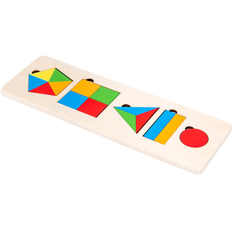 Hjemix | Montessori tre sorteringsspill med geometriske former