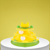 Hjemix | Deilig interaktiv sirkelbane med bevegelige baller kattehøytaler for avslapning