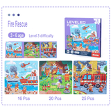 Hjemix | Tre 3-i-1 Magnetisk Avansert Falt Puslespill