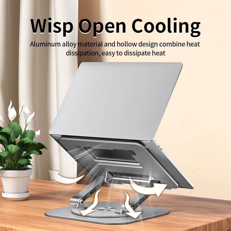 Hjemix | Laptop Stativ i Aluminiumlegering Rotasjonsbrakett
