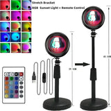 Hjemix | Femten Farger Solnedgangsprosjektor Bordlampe