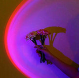 Hjemix | Femten Farger Solnedgangsprosjektor Bordlampe