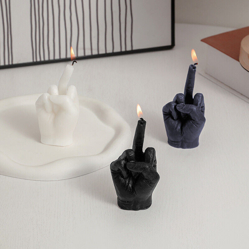 Hjemix | Kreativ Midtfinger Stearinlys