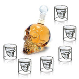 Hjemix | Hodeskalle Karaffel Dekanter & 6 Shot Glass
