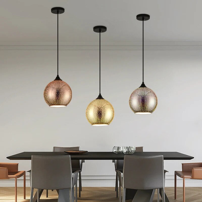 Hjemix | Perforert Glass Taklampe