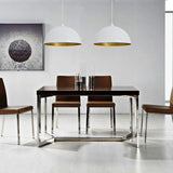 Sett med 2 halvkuleformede hvite taklamper